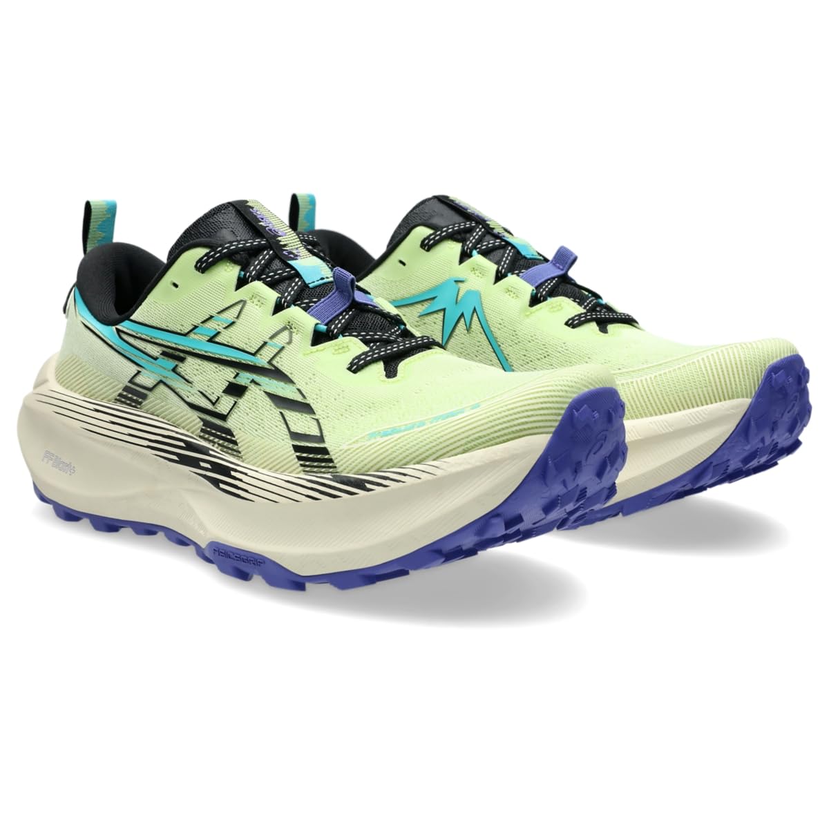ASICS Men's Trabuco Max 4 Running Shoes, 10, Lime Green/Black