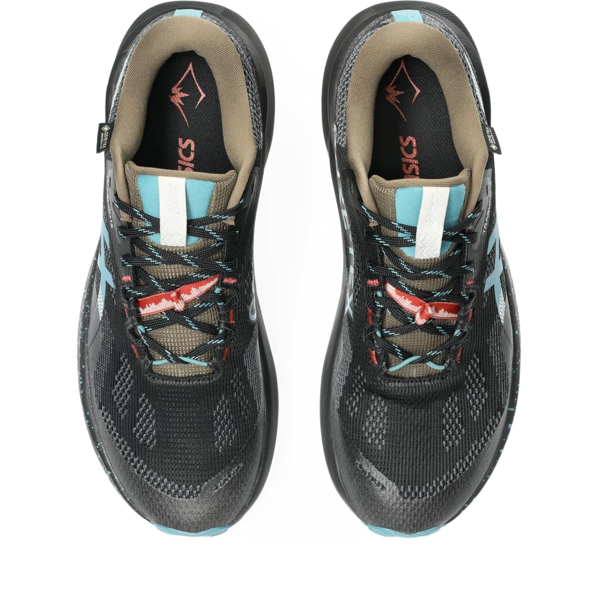 ASICS Men's Trabuco 14 GTX Trail Running Shoes, 14, Black/Misty Pine - alternate product view 6
