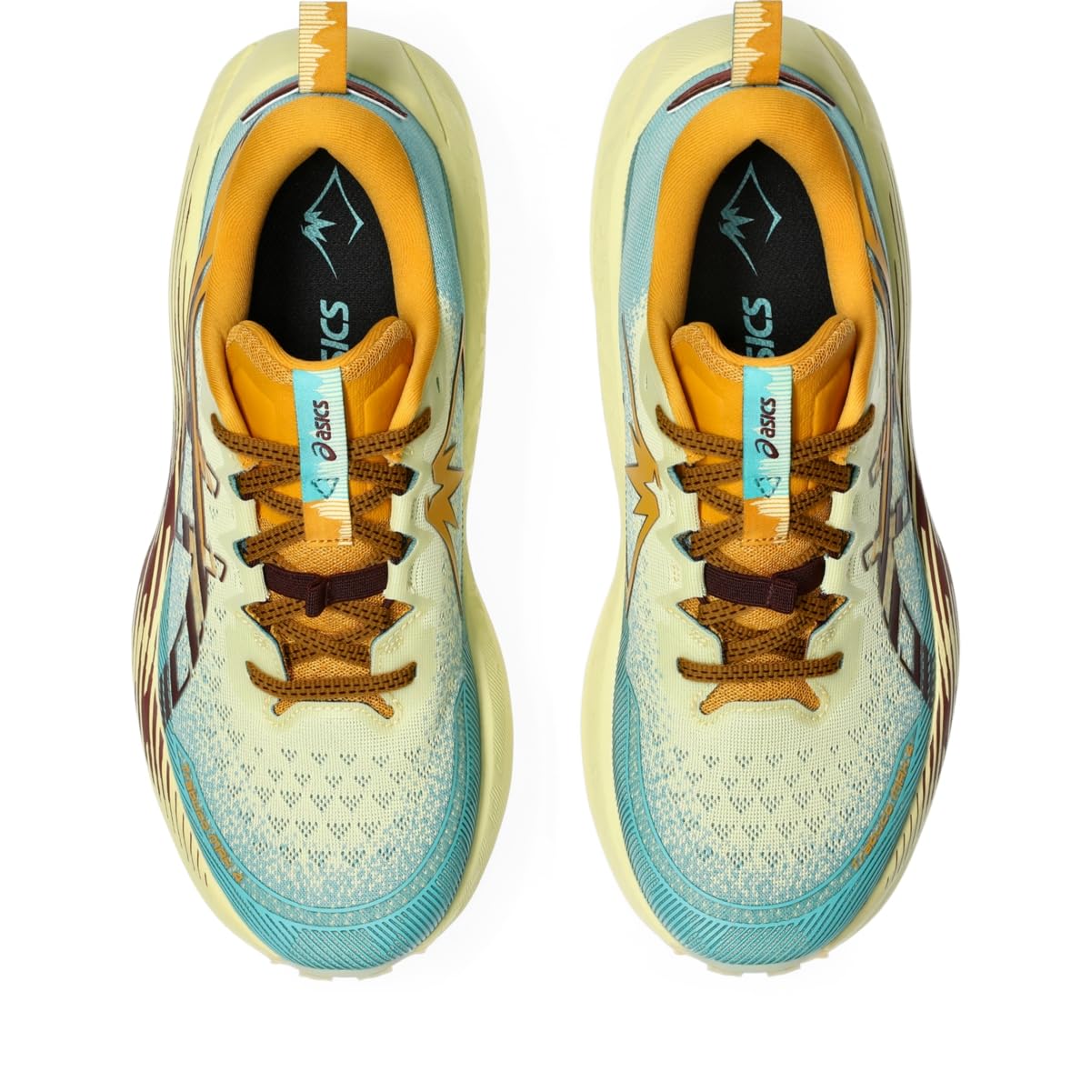ASICS Men's Trabuco MAX 4 Trail Running Shoes, 10, Wheat Yellow/Dark RED Planet