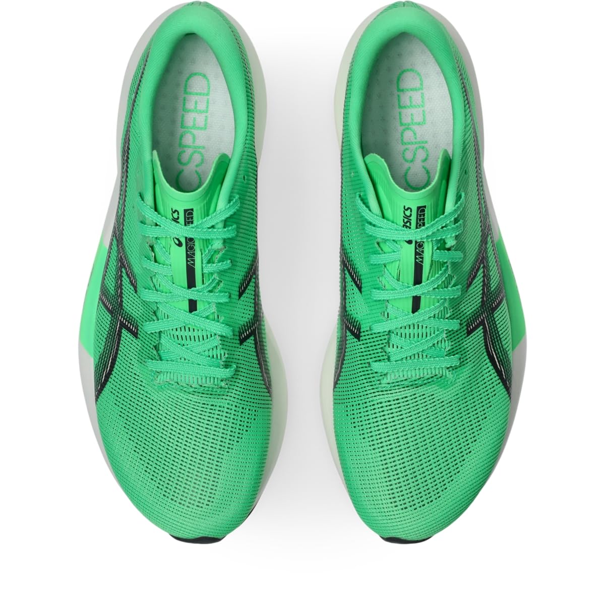ASICS Unisex Magic Speed 5 Running Shoes, 10.5M / 12W, Vital Green/Carrier Grey