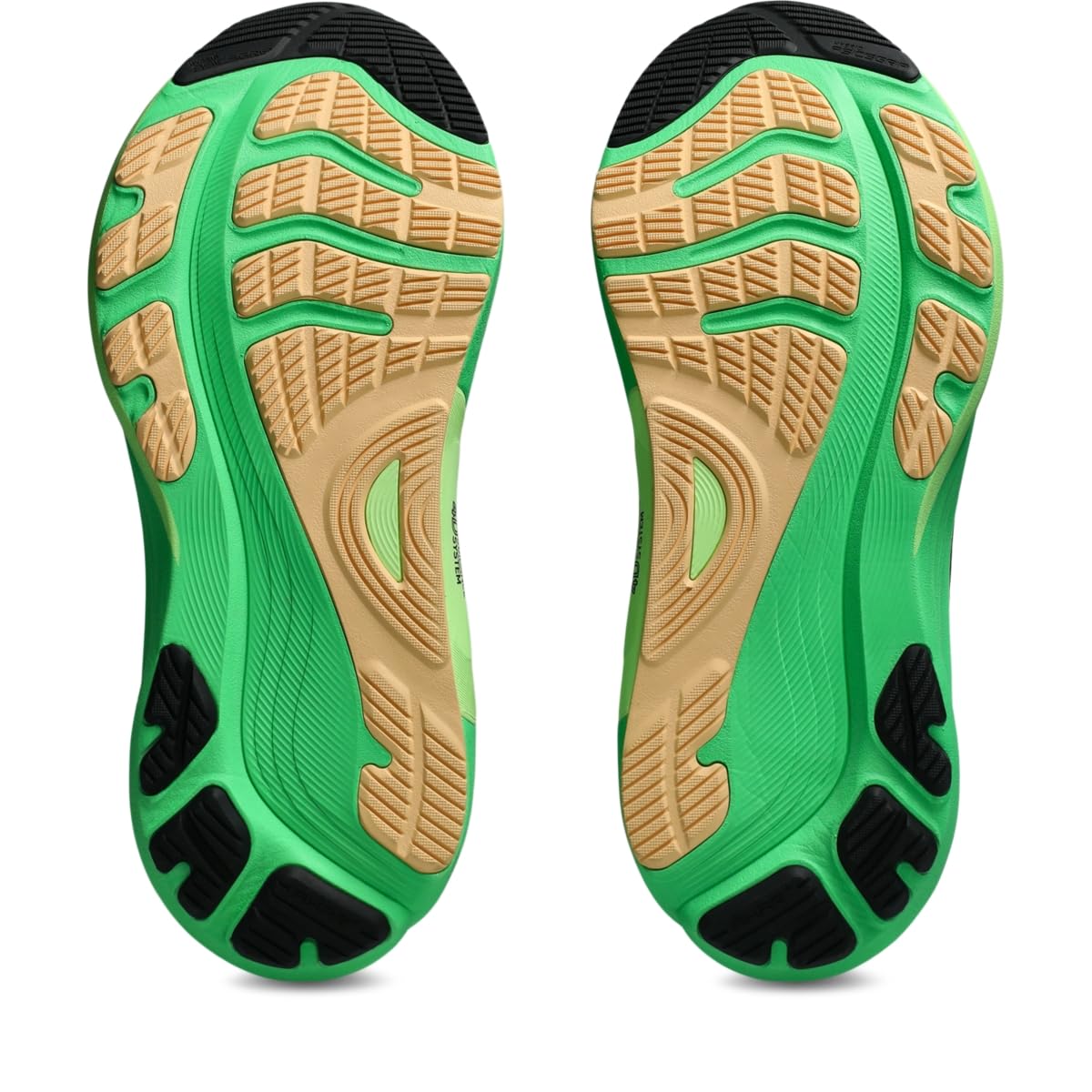 ASICS Men's Gel-Kayano 32 Running Shoes, 12, Black/Vital Green